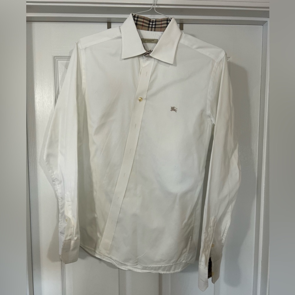 Long sleeve monogram Burberry shirt